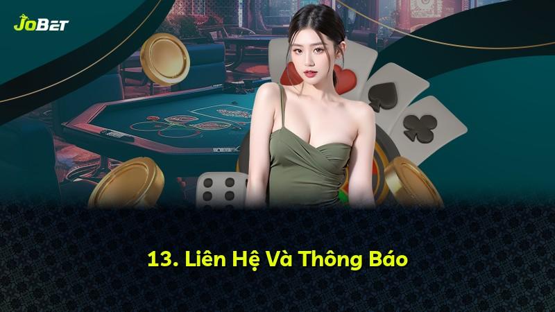 13. Liên Hệ Và Thông Báo
